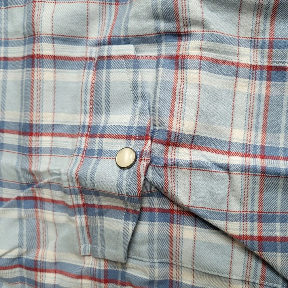UNTUCKit Muller Mens XX‎ Large Blue Red Plaid Long Sleeve Button Down Shirt NWT